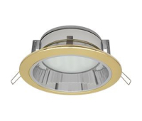 Встраиваемый потолочный точечный светильник-спот Экола GX70 H6Rс рефлектором. Золото Solnechnogorsk